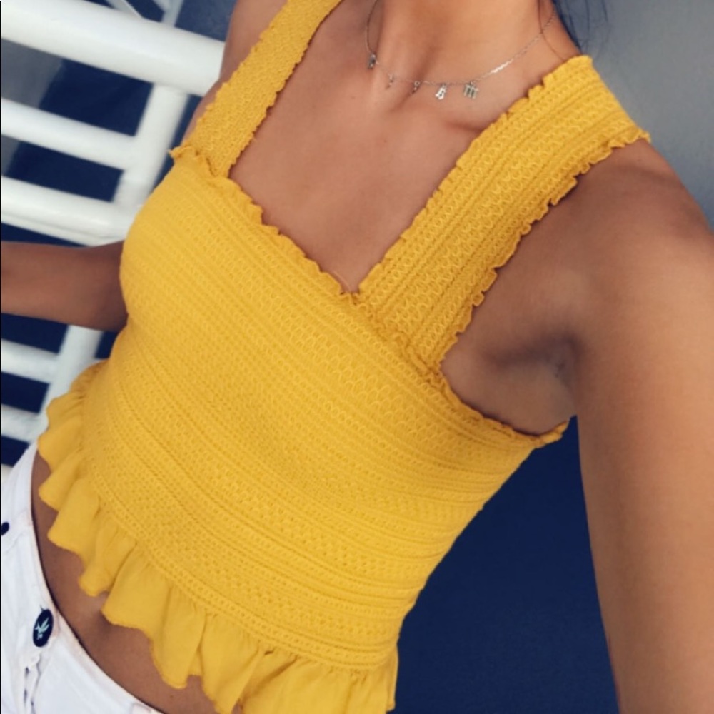 LA hearts crop top